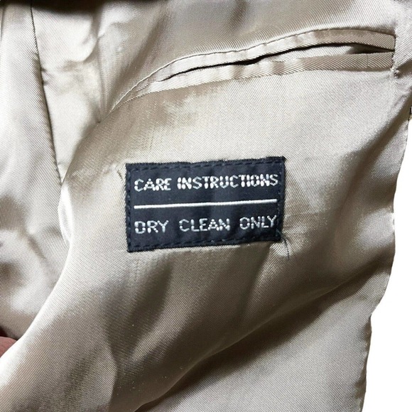 JOSEPH ABBOUD Mens Sz 42 Long Tweed Wool Silk Blend Blazer Sports Jacket Vintage - Picture 10 of 12